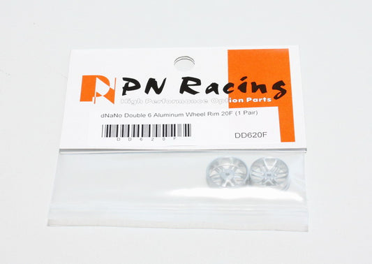 PN Racing Part #DD620F dNaNo Double 6 Aluminum Wheel Rim 20 F
