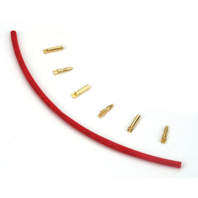E-Flite Part #EFLA248 Connector: Gold Bullet Set, 2mm (3)