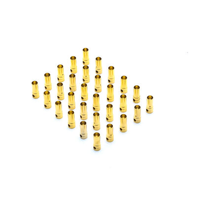 E-Flite Part #EFLAEC317 Connector: Gold Bullet Female, 3.5mm (30)