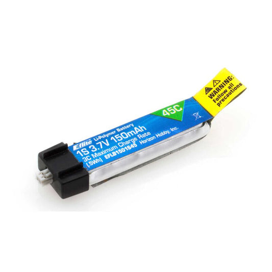 E-Flite Part #EFLB1501S45 3.7V 150mAh 1S 45C LiPo Battery: PH 1.25 (Ultra Micro)