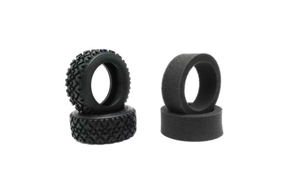 Kyosho Part #FAT709M Vintage Rally Tire FZ02-R (M)( 2pcs)