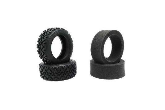 Kyosho Part #FAT709M Vintage Rally Tire FZ02-R (M)( 2pcs)