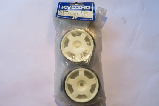 Kyosho Part #GT38W Wheel Set 5 Spoke White
