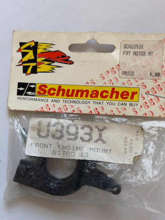 Schumacher Part #U393X Front Engine Mount Nitro 10