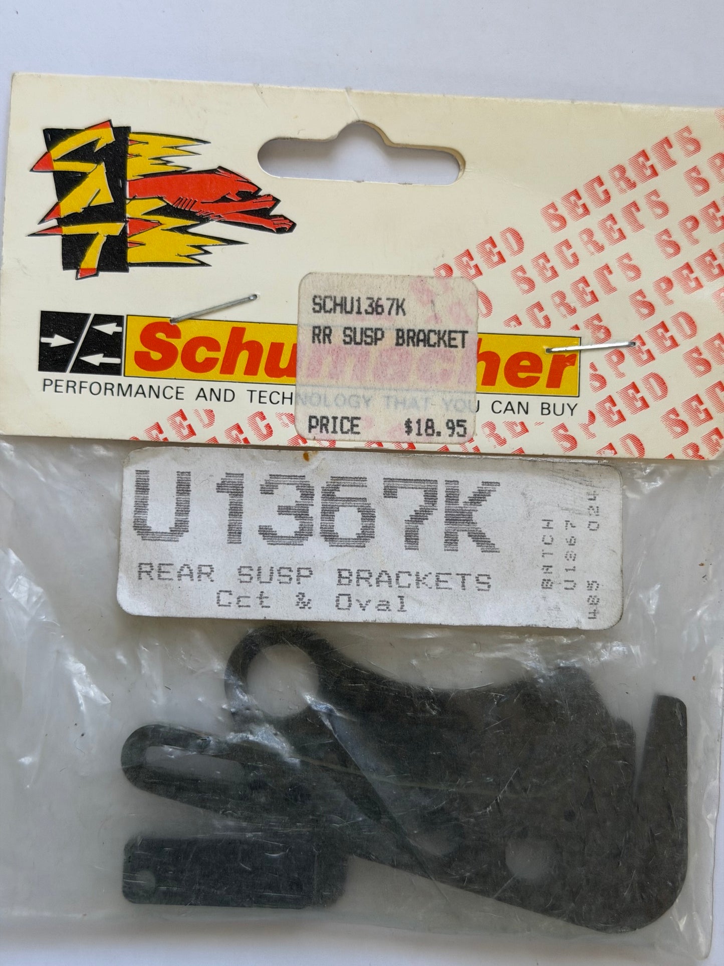 Schumacher Part #U1367K Rear Susp Brackets CCT & Oval