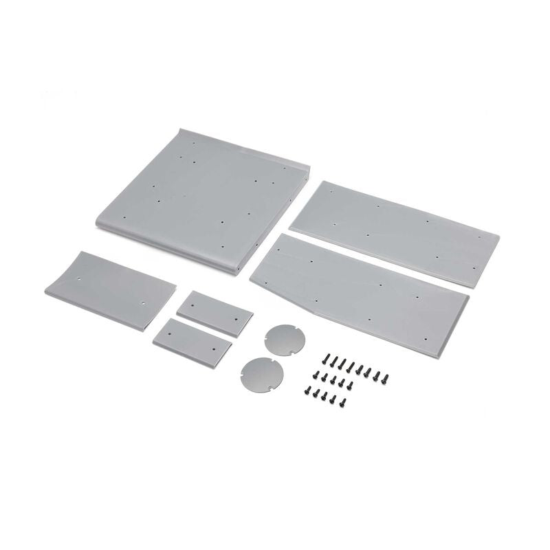 Losi LOS-1893 Wing Panel Set, Silver: 22S Sprint