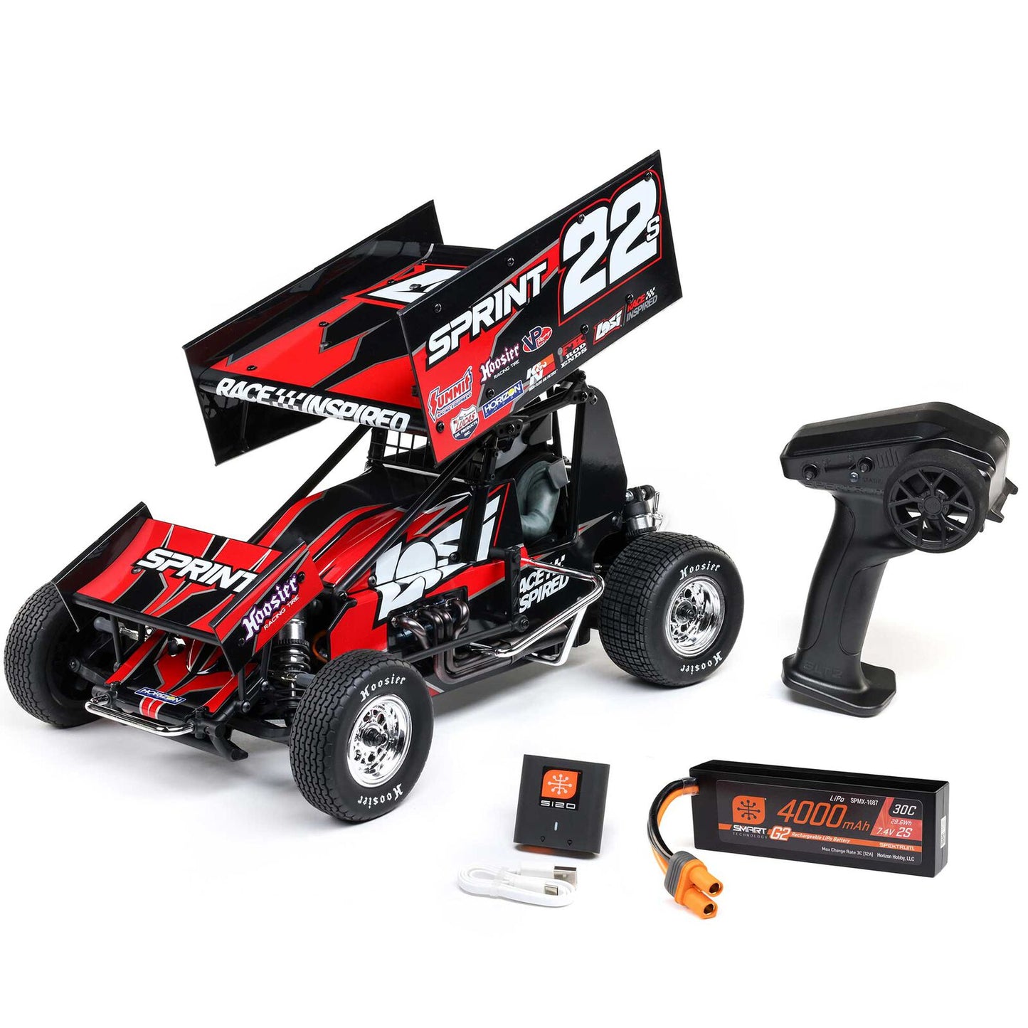 Losi LOS-2359 1/10 22S Sprint 2WD Brushless RTR (Battery & Charger) Red