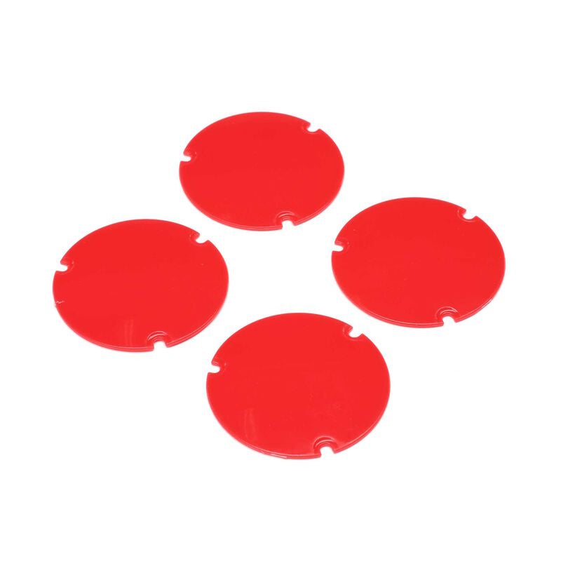 Losi LOS-2890 Wheel Cover Set, Red: 22S Sprint