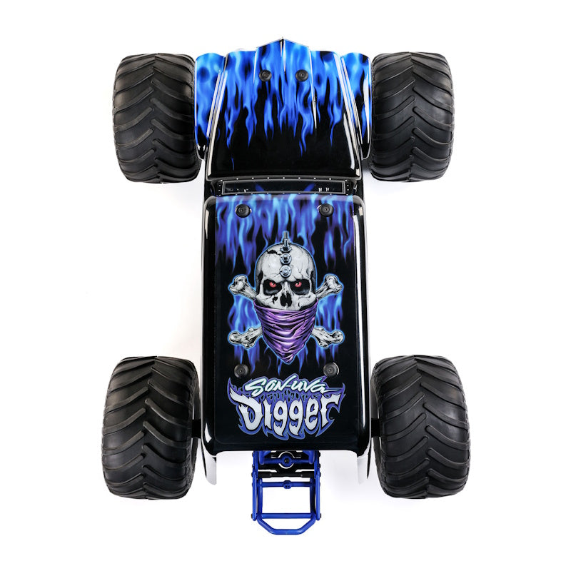 Losi 1/8 LMT 2.0 Son-Uva Digger 4X4 Solid Axle Brushless Monster Truck RTR, Blue