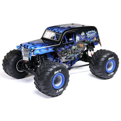 Losi 1/8 LMT 2.0 Son-Uva Digger 4X4 Solid Axle Brushless Monster Truck RTR, Blue
