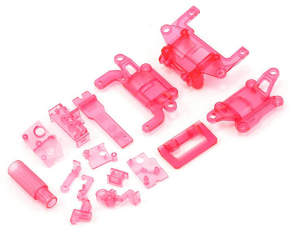Kyosho Part #MDF001CP SP Skeleton Chassis Set - Clear Pink