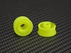 PN Racing Mini-Z 2WD Machine Delrin Cut Yellow Formula 8.5x19mm Flanged Wheel F15 Part#: MR2089F15-19