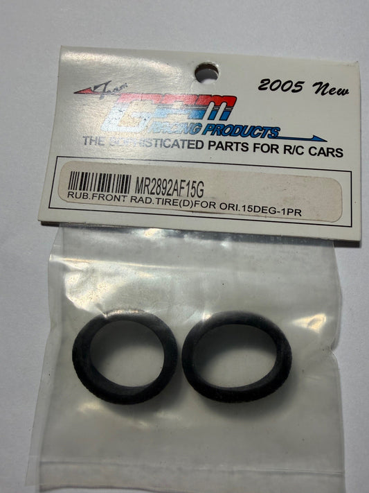 Team GPM Part #MR2892AF15G Rubber Front Rad Tire (D) for Ori 15 Deg 1pair - 2005