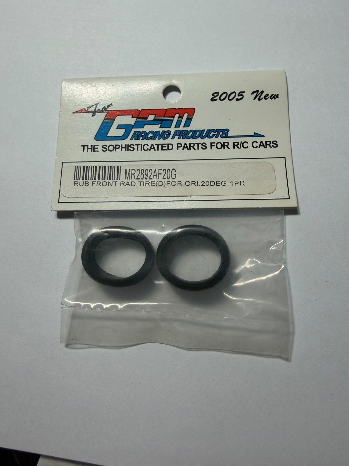 Team GPM Part #MR2892AF20G Rubber Front Rad Tire (D) for Ori 20 Deg - 1pair 2005