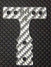 PN Racing Mini-Z MR03 MM Silver Carbon T-Plate #4 Part #MR3002S