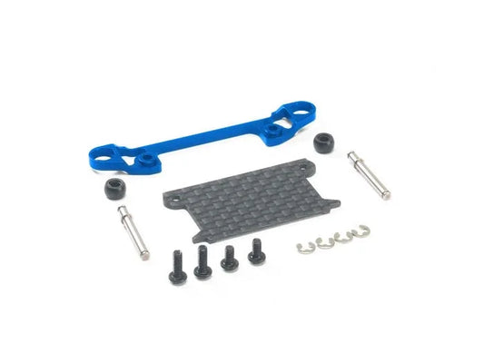 PN Racing Part#: MR3052WB Mini-Z MR03 Pro Front Lower Arm Set Wide (Blue)