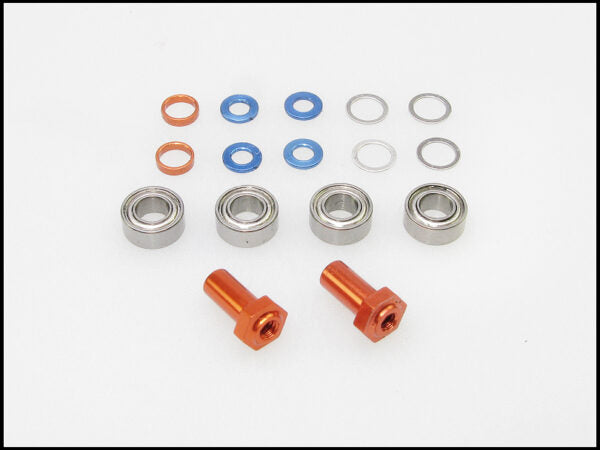 PN Racing Mini-Z 2WD Multi Offset Front Axle Hub (Orange) Part #MR3057