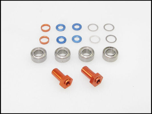 PN Racing Mini-Z 2WD Multi Offset Front Axle Hub (Orange) Part #MR3057