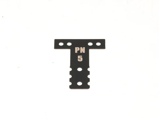 PN Racing Mini-Z MR03/MR04 MM Spring Steel T-Plate #5 (Black) Part#: MR3075K