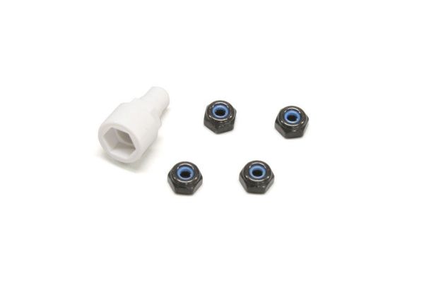 Kyosho Mini-Z Color Nylon Nut Black Part #MZW13BK