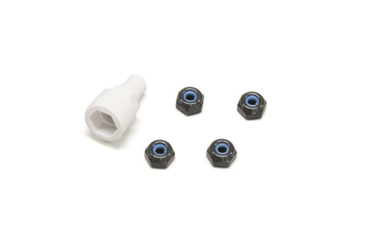 Kyosho Mini-Z Color Nylon Nut Black Part #MZW13BK