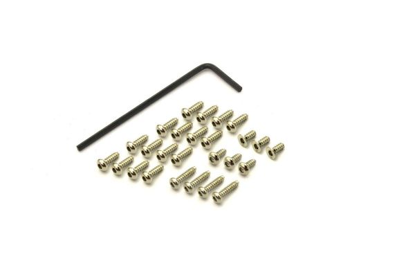 Kyosho Mini-Z Button HEX Screw Set (MR-03/Nickel) Part #MZW440