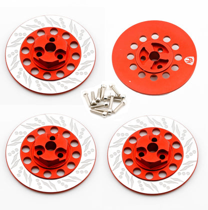 Powerhobby Dummy Disc Brake Hex Red FOR Kyosho Fazer