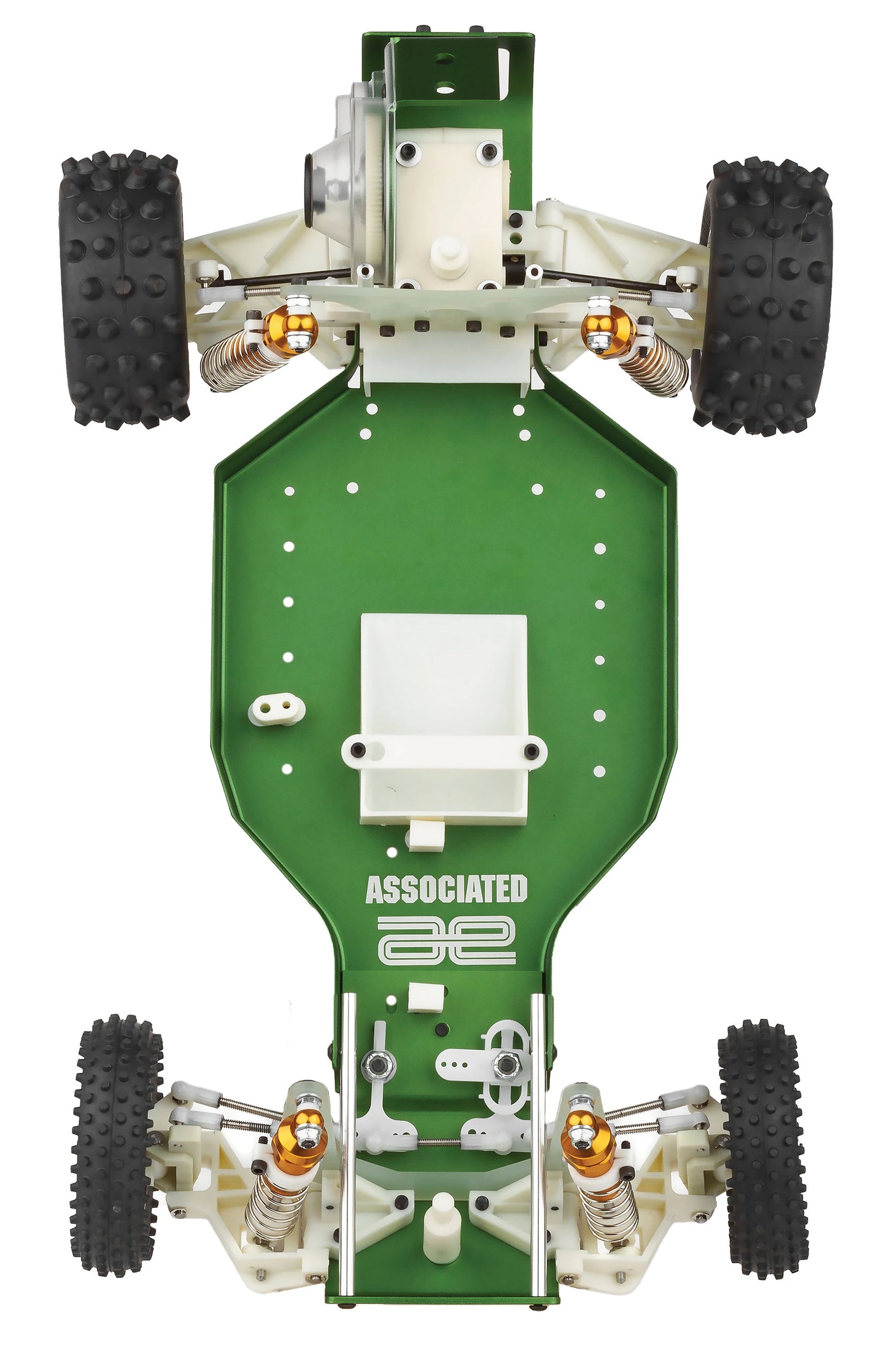 RC10 40th Anniversary Green top-down view