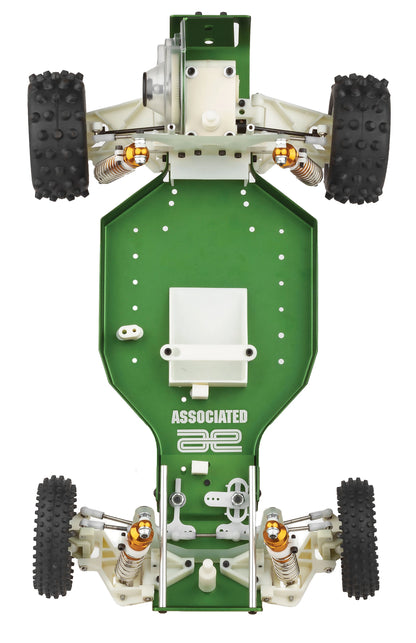 RC10 40th Anniversary Green top-down view