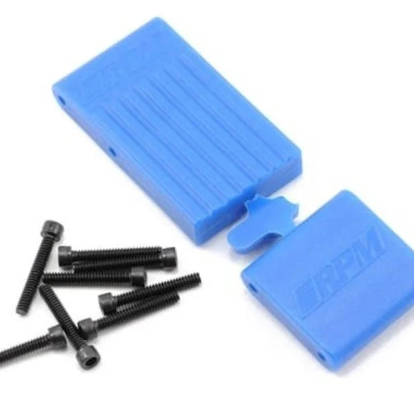RPM Tmaxx / EMaxx Bulkhead Braces Blue