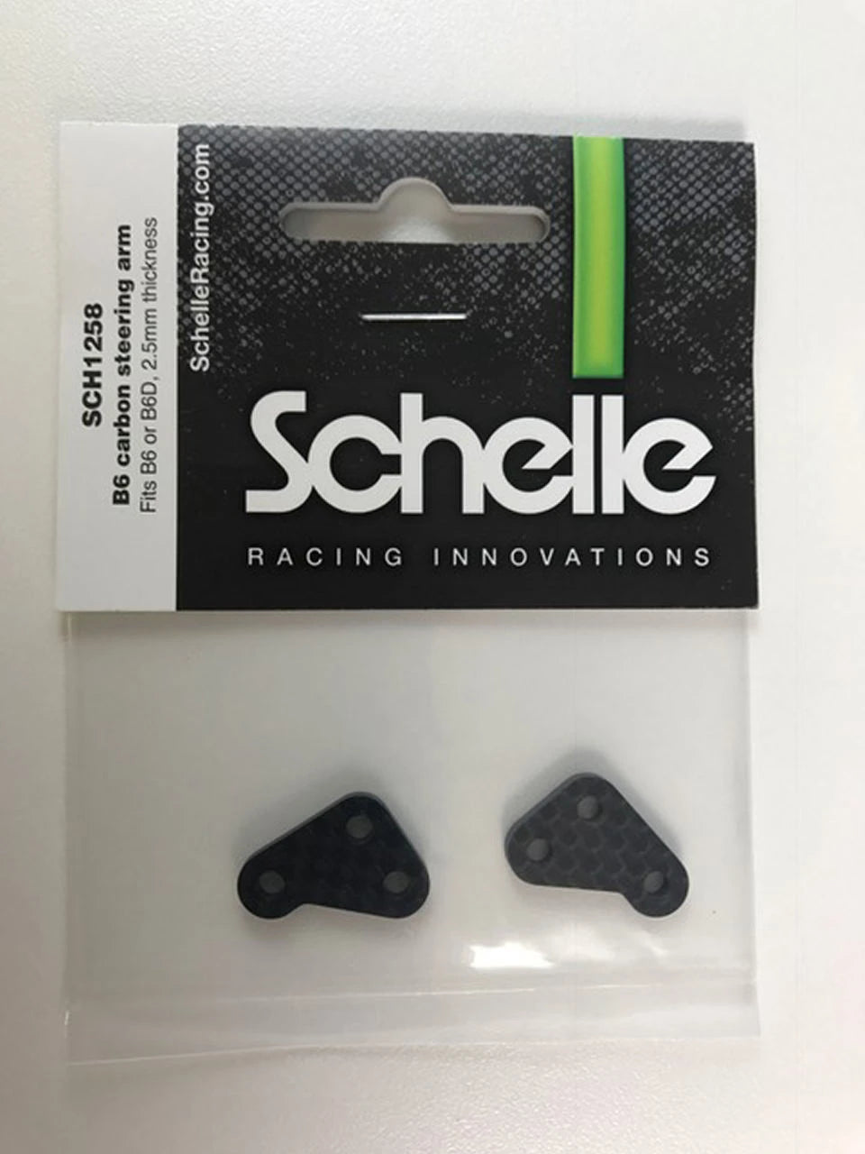 Schelle Racing Part #SCH1258 B6 / B6D Carbon Steering Arm, Standard