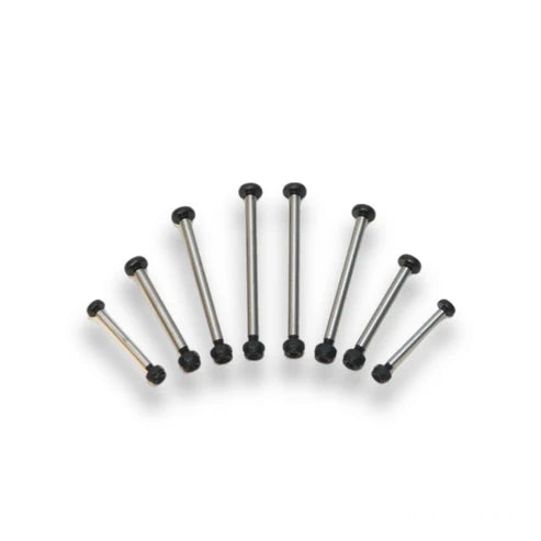 STRC Part #ST3640BK Hardened Polished Steel Lock-Nut Style Hinge-Pin Kit Slash/Rustler/Stampede 2wd