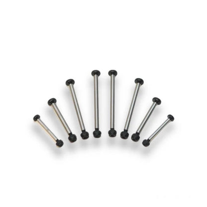 STRC Part #ST3640BK Hardened Polished Steel Lock-Nut Style Hinge-Pin Kit Slash/Rustler/Stampede 2wd