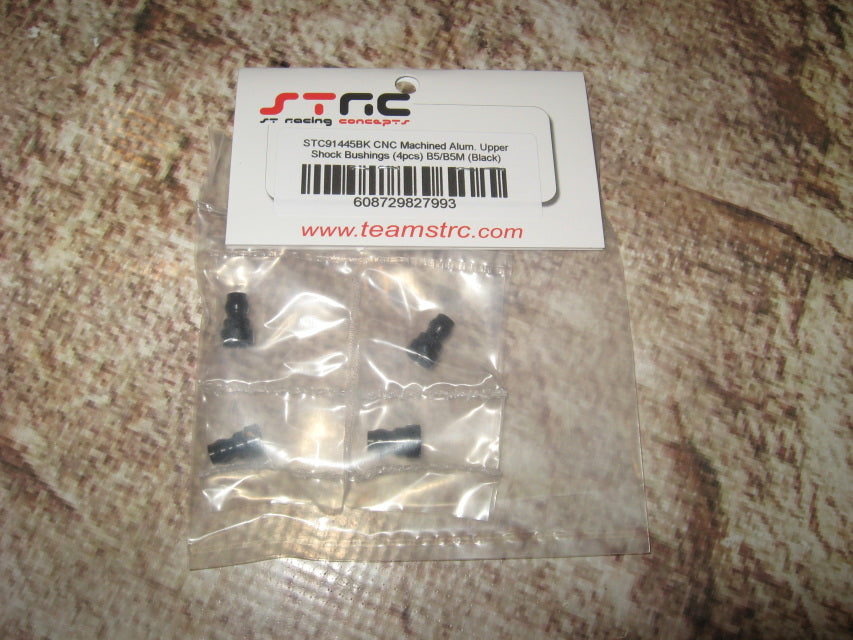 STRC Part #STC91445BK CNC Machined Aluminum Upper Shock Bushing (4pcs) B5/B5M BLACK (Copy)