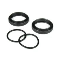 Tekno Part #TKR6013 Aluminum Shock Adjustment Nut Set (Gun Metal) (2) SCT410