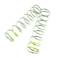 Tekno Part #TKR6082 Shock Spring Set (rear, 1.6×9.5T, 90mm, yellow, 4.48 lb/in)