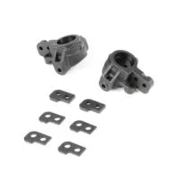 Tekno Part #TKR6553X Adjustable Ackermann Spindles (L/R, EB/ET410)