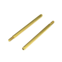 Tekno Part #TKR6757T Shock Shafts (rear, steel, TiNi coated, ET410, 2pcs)