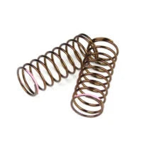Tekno Part #TKR7233 Shock Spring Set (front, 1.4×10.125, 3.61lb/in, 50mm, pink)