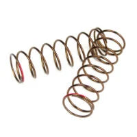Tekno Part #TKR7247 Shock Spring Set (rear, 1.3×8.875, 3.22lb/in, 63mm, red)