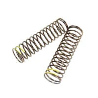 Tekno Part #TKR8772 LF Shock Spring Set (rear, 1.6×15.3, 2.59lb/in, 85mm, yellow)