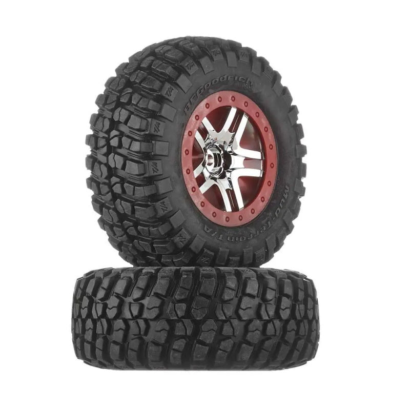 Traxxas 6873R Mounted BFGoodrich Mud TA Tires/Wheels Slash 2wd/4X4