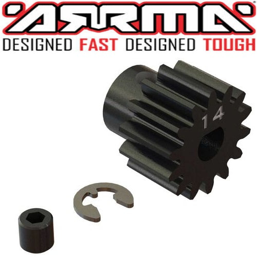 Arrma ARA310961 Pinion Gear 14T HD Mod1 Safe-D5 - PowerHobby