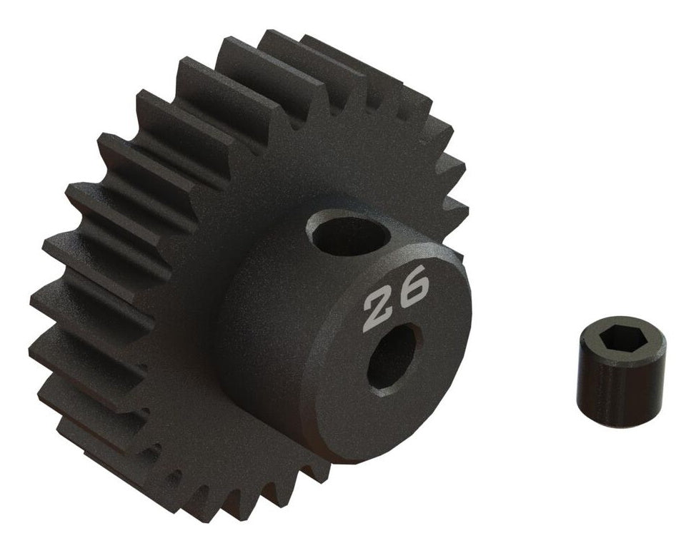 Arrma ARA311088 26T 0.8Mod 1/8" Bore CNC Steel Pinion Gear - PowerHobby