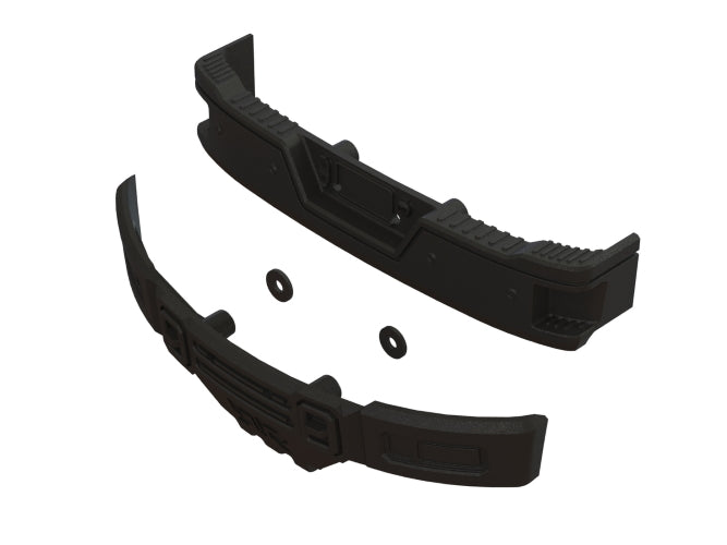Arrma ARA320460 Bumper Set Black Big Rock - PowerHobby