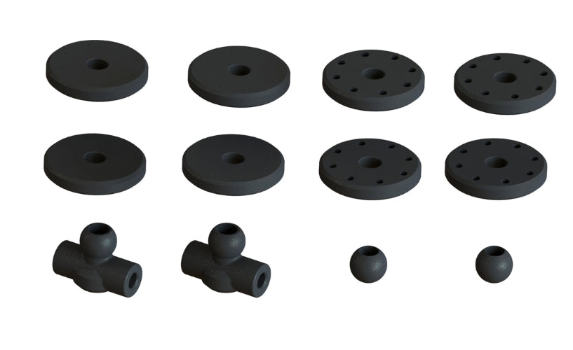 Arrma Shock Set Bore 16mm Length 134mm Piston  8x1.4mm OIL 1000cst Kraton - PowerHobby