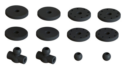 Arrma Shock Set Bore 16mm Length 87mm Piston 8X1.2MM Oil 2000CST 1/7 Felony 6S - PowerHobby