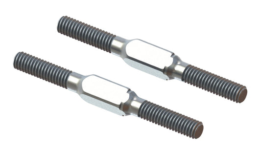Arrma ARA340176 Steel Turnbuckle M4x45mm Silver (2) Typhon - PowerHobby