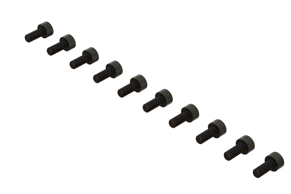 Arrma ARA702008 Cap Head Hex Machine Screw, M2.5x6mm (10) - PowerHobby
