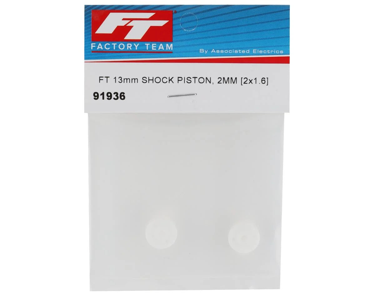 Associated ASC91936 13mm 2mm Piston (2) (2x1.6mm) 91936